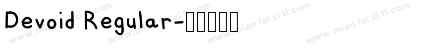 Devoid Regular字体转换